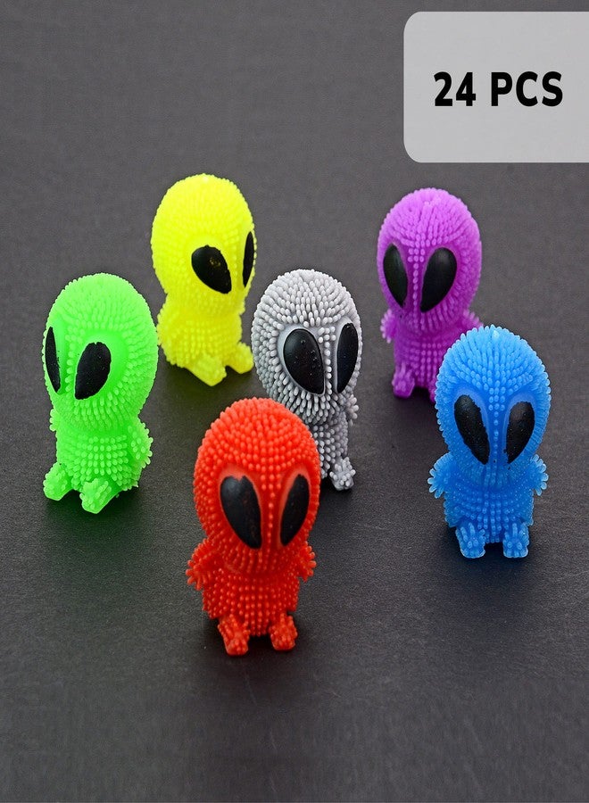 Entervending Alien Toys for Kids - 1.75 Inch Alien Toys for Kids - Funny Squishy Toys for Party Favors, Goody Bags, Classroom Prizes - Mini Puffer Ball - Pack of 24 - Easter Basket Stuffers - Image 5